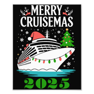 Personlig Glad Cruisemas Kryssningsfartyg Familj Fototryck