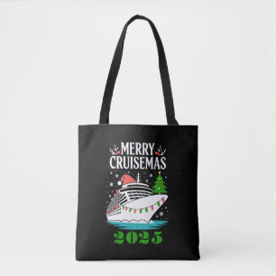 Personlig Glad Cruisemas Kryssningsfartyg Familj Tygkasse