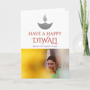 Personlig Glad Diwali-fotografi Kort