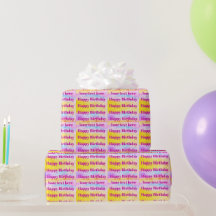 Personlig Glad Födelsedag Presentpapper