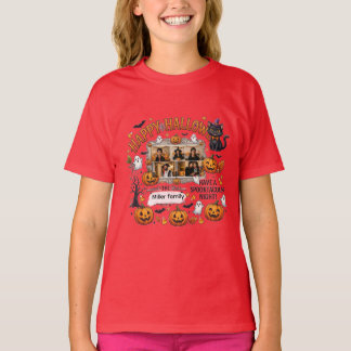 Personlig Glad Halloween Familjetröja med Katt T Shirt