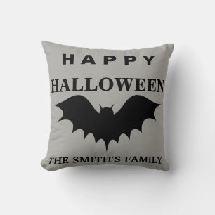 Personlig Glad Halloween Fladdermus Kudde