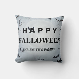 Personlig Glad Halloween Fladdermus Kudde