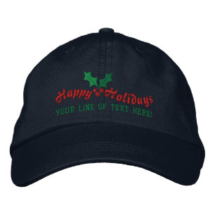 Personlig Glad helg Broderad Keps