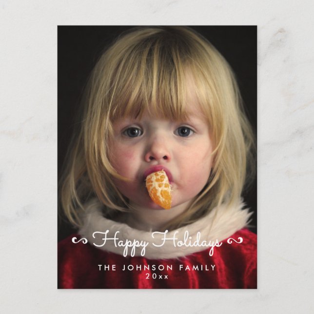 Personlig Glad helg fotovykort (Framsida)