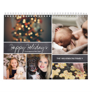 Personlig Glad helg, nyår, foto Kalender