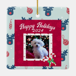 Personlig Glad helg Ornament Pet Owners