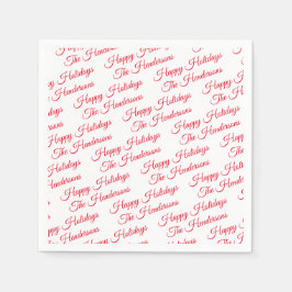 Personlig Glad helg Pappersservett