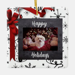 Personlig Glad helg Pet-temat Ornament