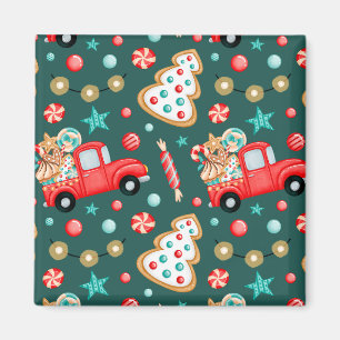 Personlig Glad Jul Akvarell      Magnet