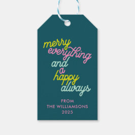 Personlig Glad Jul Allt Holiday Christmas  Presentetikett