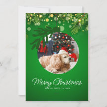 personlig glad jul ornament grön blomster