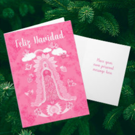 Personlig Glad Jul Our Lady of Guadalupe Helgkort