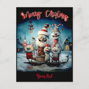 Personlig Glad Jul Rolig Helg Vykort