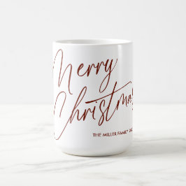 Personlig Glad Jul Skrift Mugg | Anpassad
