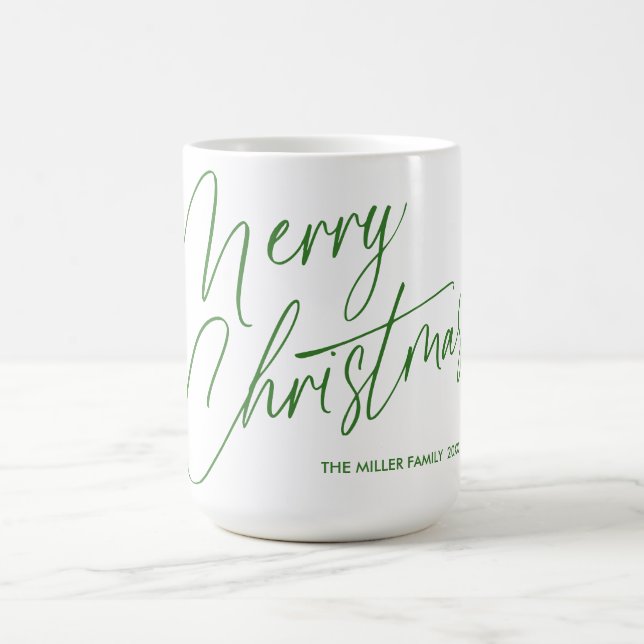 Personlig Glad Jul Skrift Mugg | Anpassad  (Center)