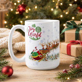 Personlig Glad jul till världen jul Kaffemugg