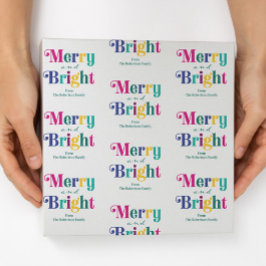 Personlig Glad och Lysande Julhelg Presentpapper