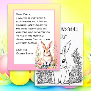 Personlig Glad påsk Bunny Brev