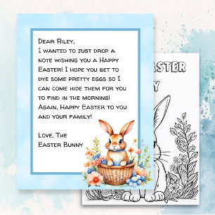 Personlig Glad påsk Bunny Brev