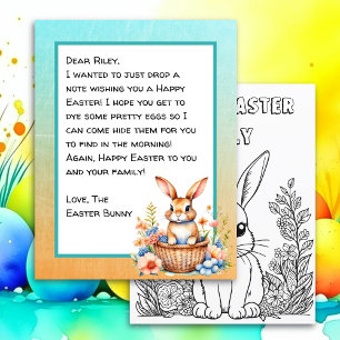 Personlig Glad påsk Bunny Brev