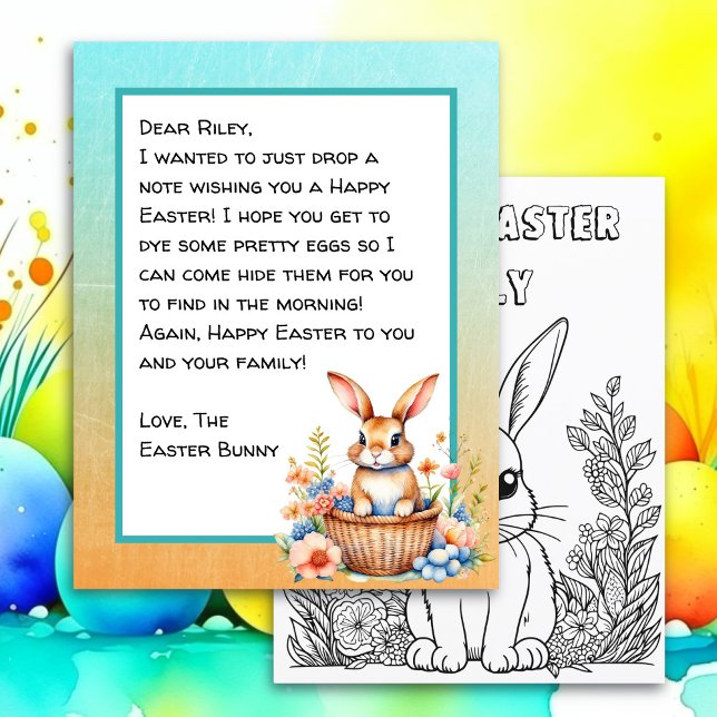 Personlig Glad påsk Bunny Brev (Skapare uppladdad)