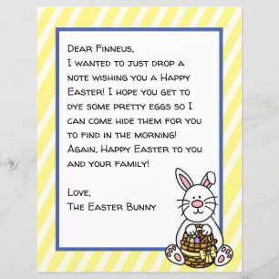 Personlig Glad påsk Bunny Brev