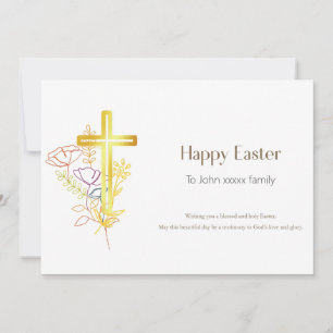 Personlig Glad påsk Christian Card Julkort