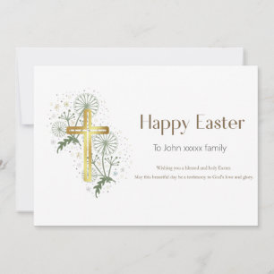 Personlig Glad påsk Christian Card Julkort
