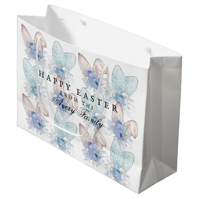 Personlig Glad påsk vattenfärg (Framsidan Vinklad)