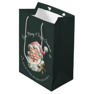 Personlig Glad Pink Jul Tomte retro