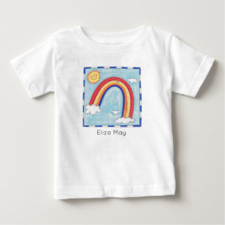 Personlig Glad Regnbåge T Shirt
