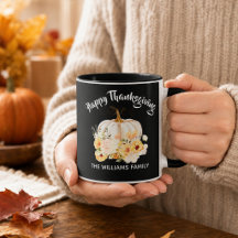 Personlig Glad Thanksgiving Blomsterpumpa