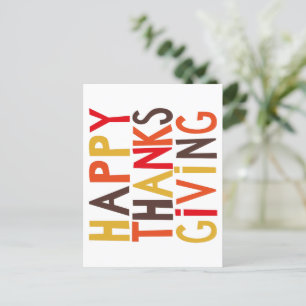 Personlig Glad Thanksgiving! Vykort