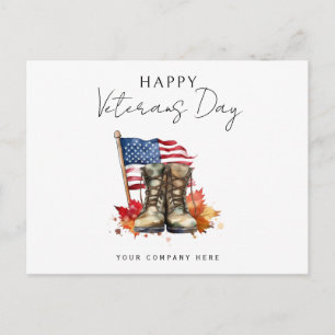 Personlig Glad Veterans Day-affärsverksamhet Vykort