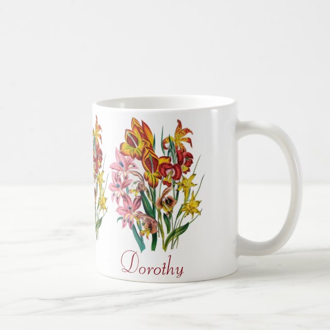 Personlig Gladioli Kaffemugg (Höger)