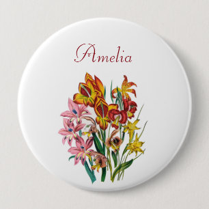 Personlig Gladioli Pin Knapp
