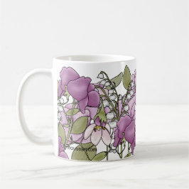 Personlig Gladiolus Kaffemugg