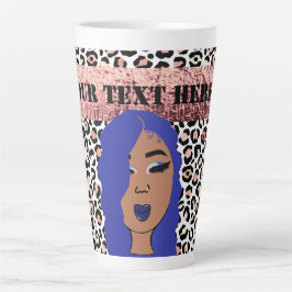 Personlig Glam Girls Sassy Cheetah Print Latte