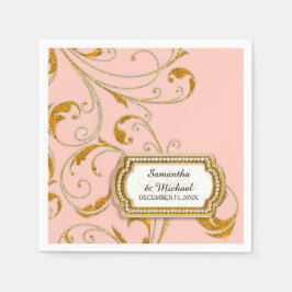 Personlig Glam Old Hollywood Reisy Tie Pappersservett