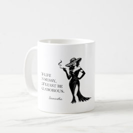 Personlig Glam Stil Citat Design Kaffemugg
