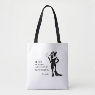 Personlig Glam Stil Citat Design Tygkasse