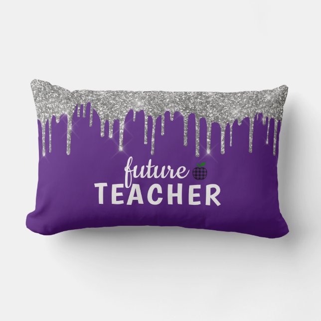 Personlig Glam Teacher Lumbar Pillow Lumbarkudde (Framsida)