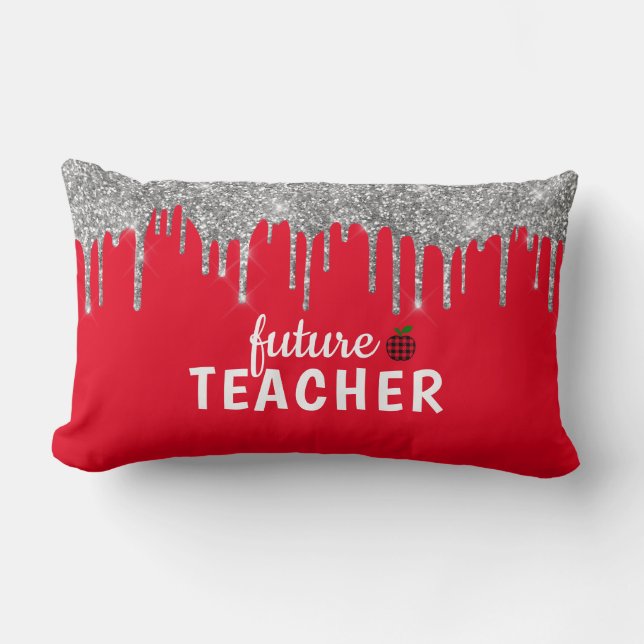 Personlig Glam Teacher Lumbar Pillow Lumbarkudde (Framsida)