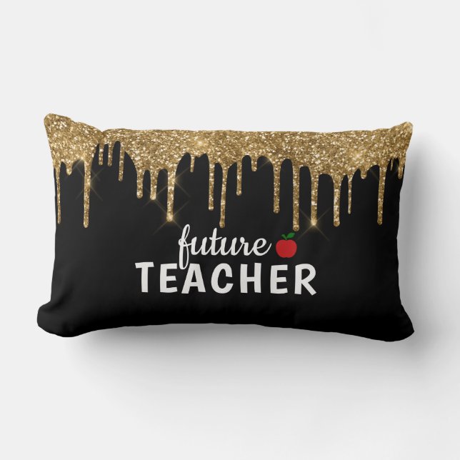 Personlig Glam Teacher Lumbarkudde (Framsida)