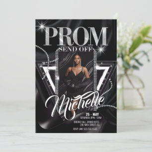Personlig Glamous Diamond PROM SEND-OFF Party Inbjudningar