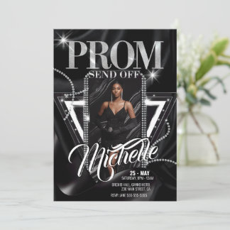 Personlig Glamous Diamond PROM SEND-OFF Party Inbjudningar