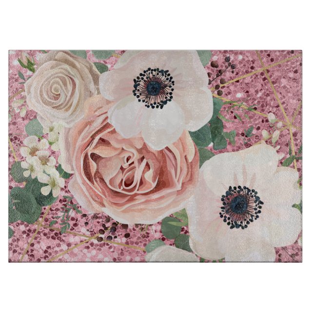 Personlig Glaskskärning Geometric Garden Ro (Framsidan)