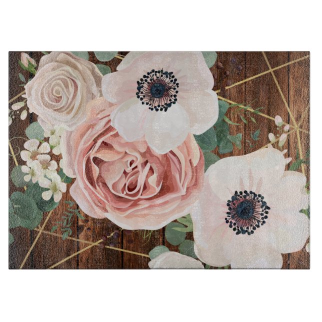 Personlig Glaskskärning Geometric Garden Ro (Framsidan)