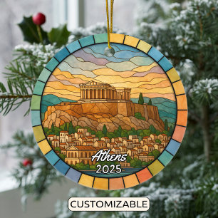 Personlig Glass Aten Ornament